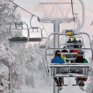 skiing Ski Lift at Royal Mountain