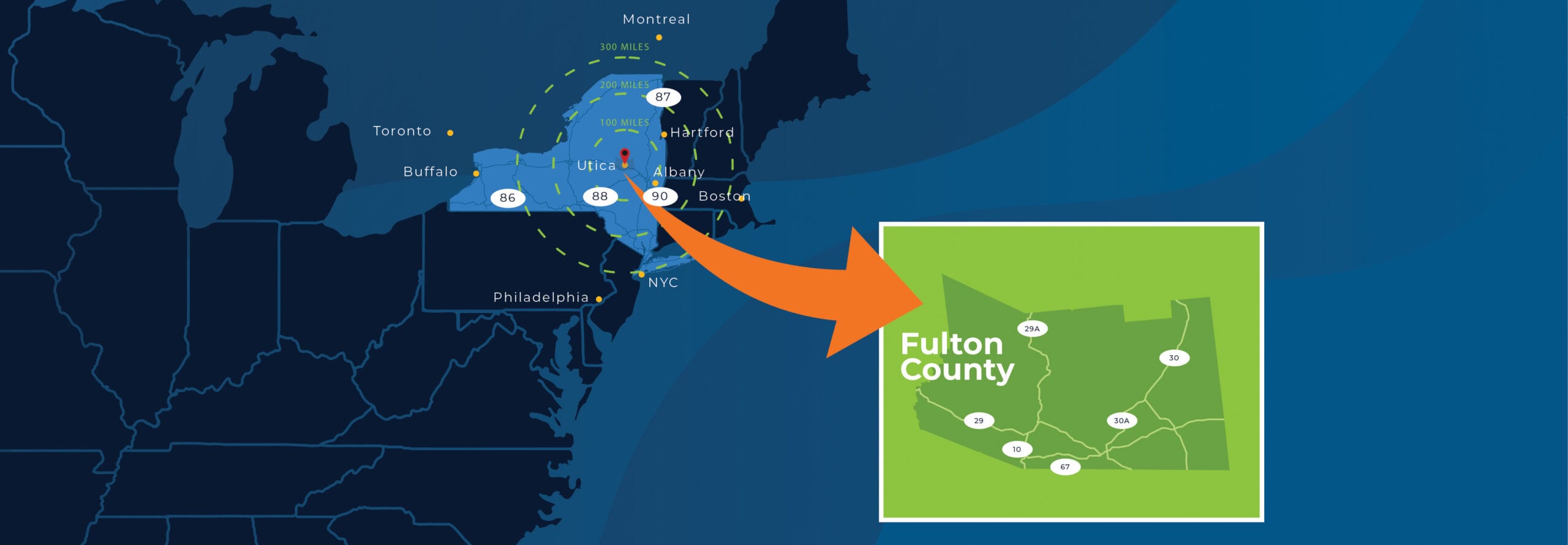 Map of Fulton County