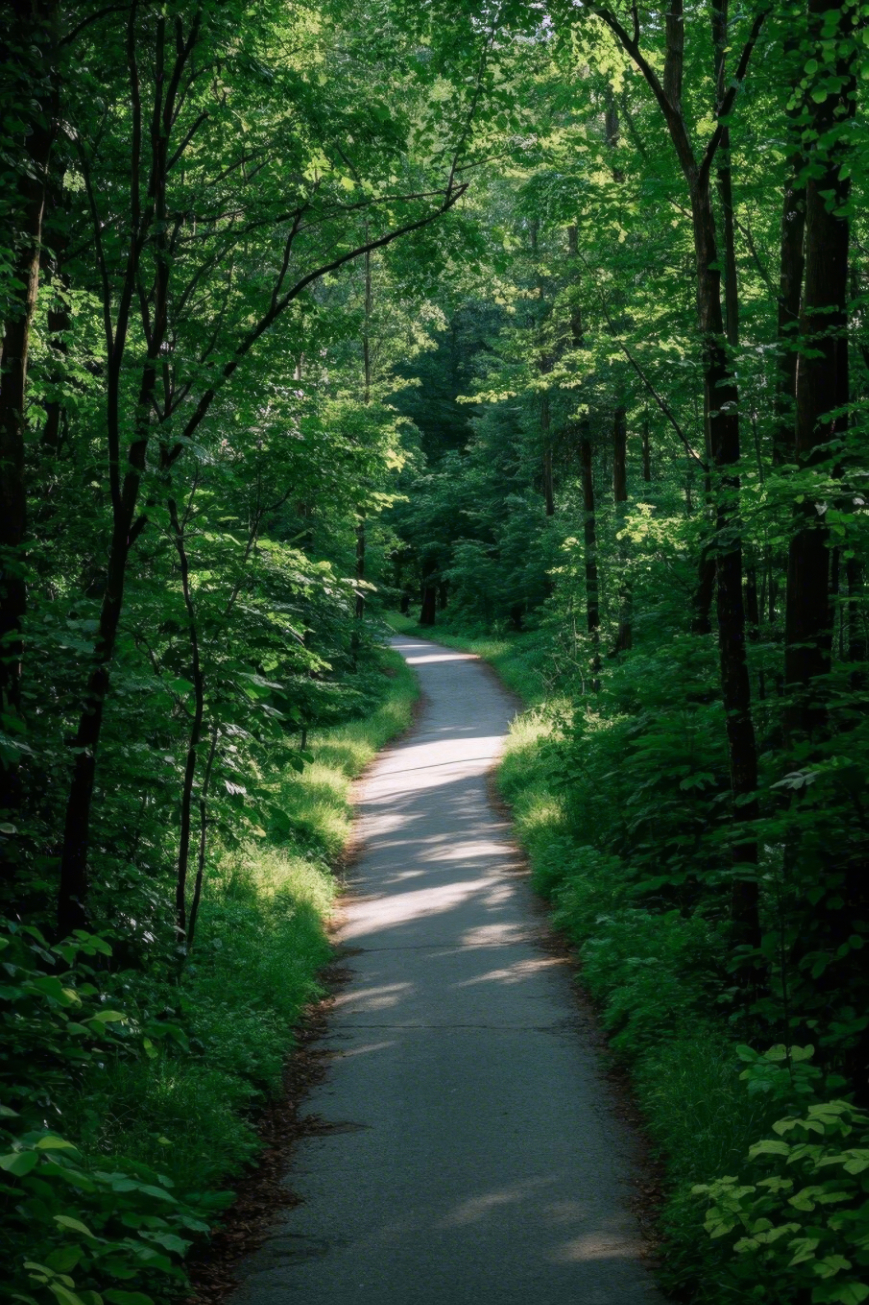 Winding forest paths and natural scenery FC IDA Senior Housing Photo